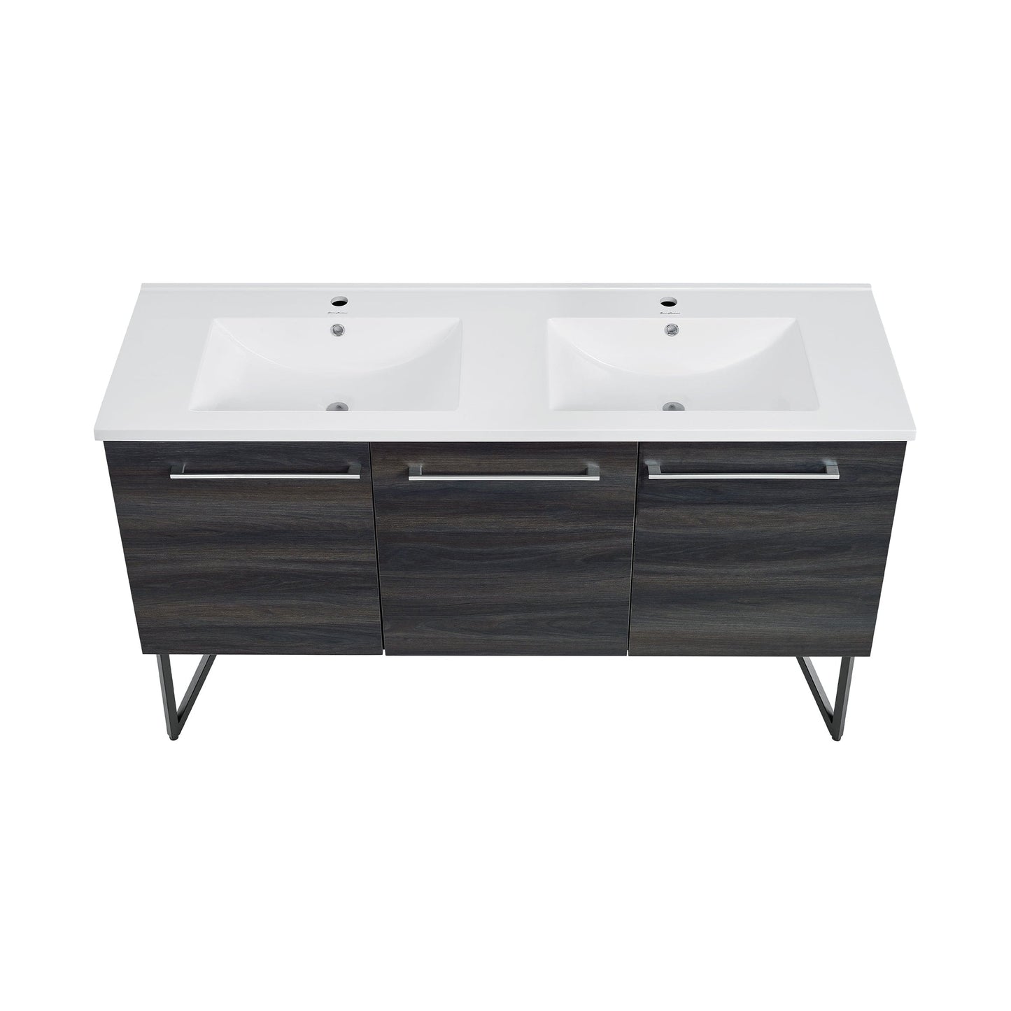 Swiss Madison Annecy 60" Bathroom Vanity in Black Walnut - SM-BV226 - Backyard Provider