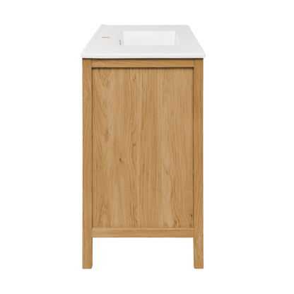 Swiss Madison Château 36" Bathroom Vanity in Natural Oak - SM-BV241 - Backyard Provider