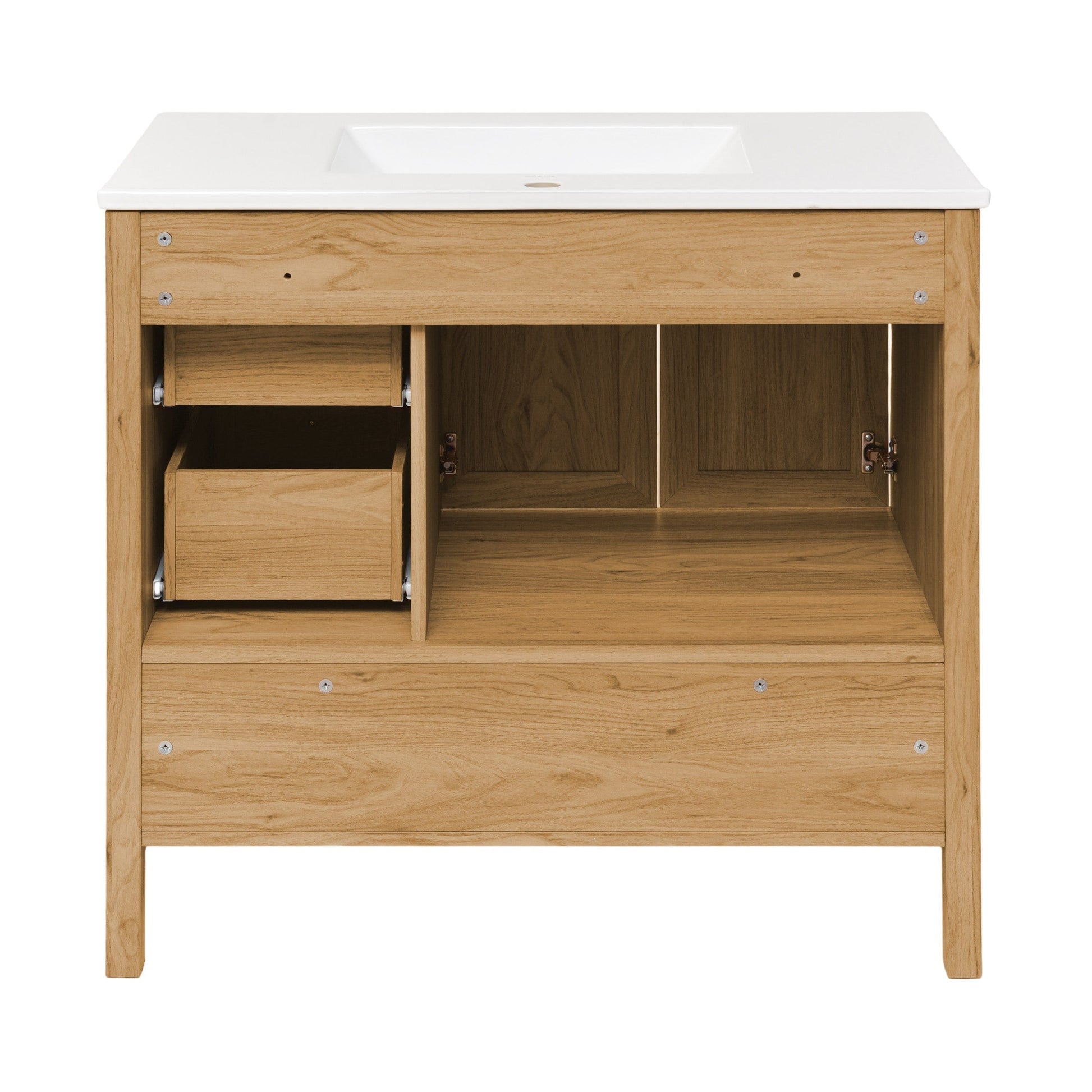 Swiss Madison Château 36" Bathroom Vanity in Natural Oak - SM-BV241 - Backyard Provider