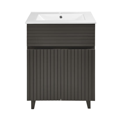 Swiss Madison Bernay 24" Bathroom Vanity in Cedar Grey - SM-BV271CG - Backyard Provider