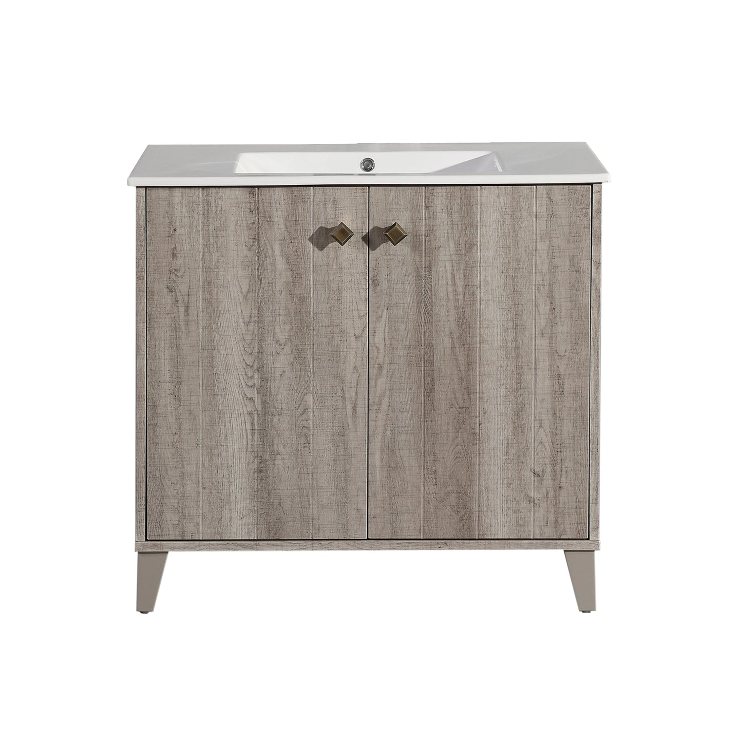 Swiss Madison Eclair 36" Bathroom Vanity in Oak - SM-BV343 - Backyard Provider