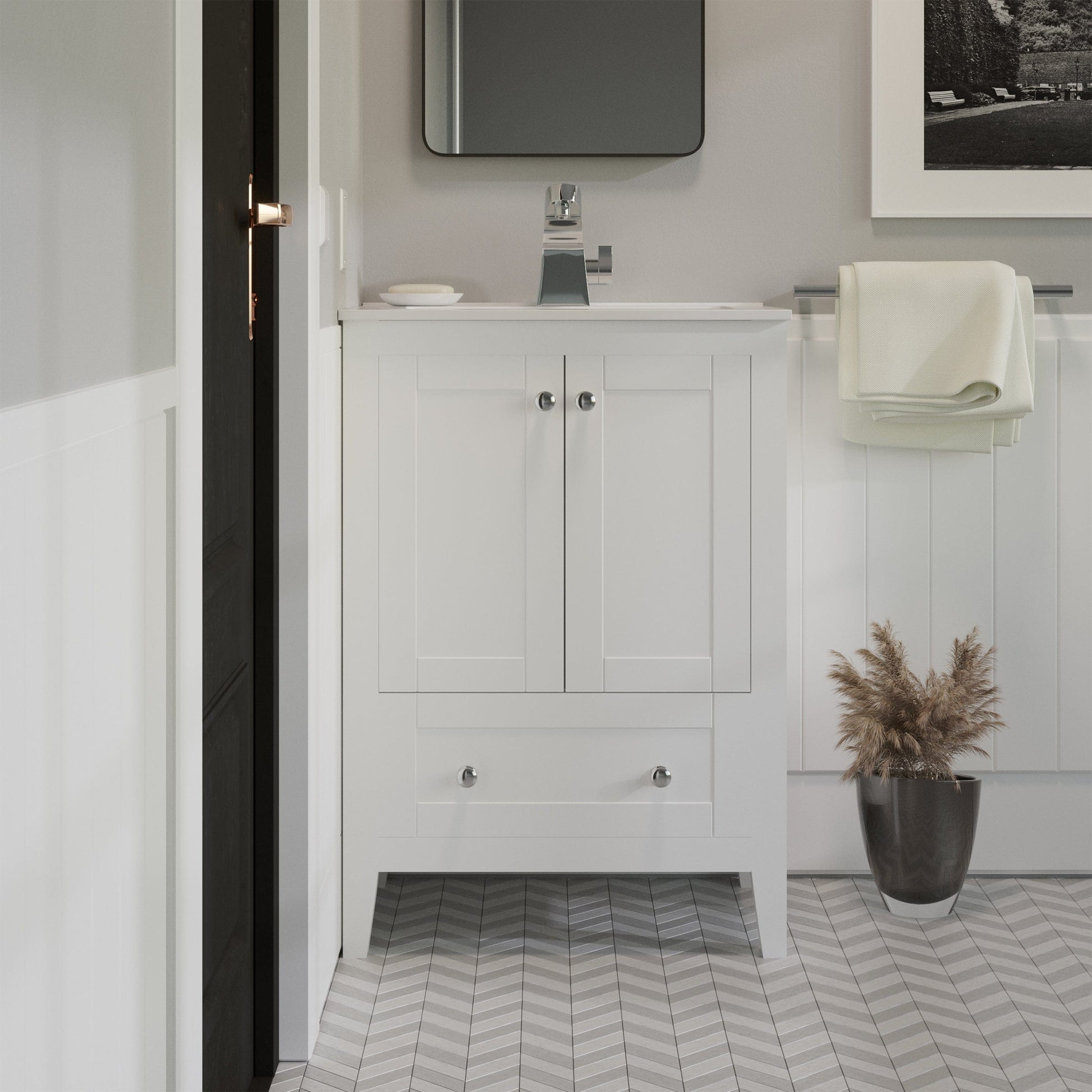 Swiss Madison Cannes 24" Bathroom Vanity in White - SM-BV412 - Backyard Provider