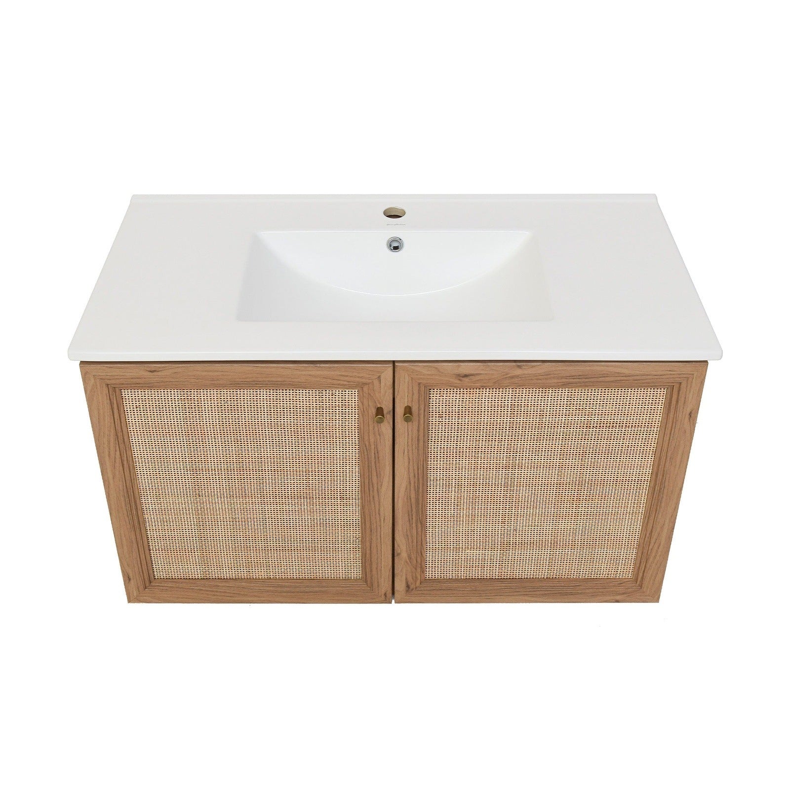 Swiss Madison Classé 36" Wall-Mounted Bathroom Vanity in Oak - SM-BV667 - Backyard Provider