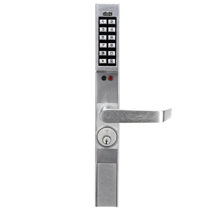 Alarm Lock Trilogy - DL1300 - Narrow Stile Keypad Lever Lock w/ Audit Trail - 26D - Satin Chrome - Grade 1