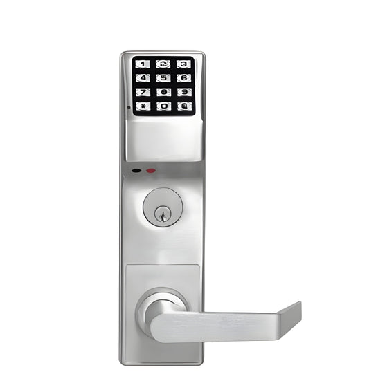 Alarm Lock Trilogy Classroom Mortise Lever Set w/ High Capacity Audit Trail - US26D - Satin Chrome - Left Handed - Grade 1 - ALL-DL3500CRL-26D