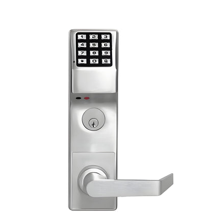 Alarm Lock Trilogy Classroom Mortise Lever Set w/ High Capacity Audit Trail - US26D - Satin Chrome - Left Handed - Grade 1 - ALL-DL3500CRL-26D