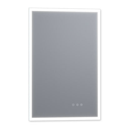 Arpella - Lucent 24 in. x 36 in. Wall Mounted LED Vanity Mirror with Color Changer, Memory Dimmer and Defogger - LEDCM2436