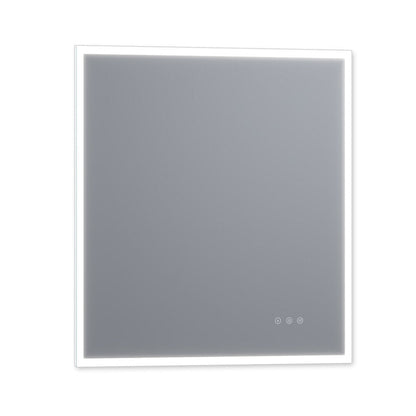 Arpella - Lucent 34 in. x 36 in. Wall Mounted LED Vanity Mirror with Color Changer, Memory Dimmer and Defogger - LEDCM3436