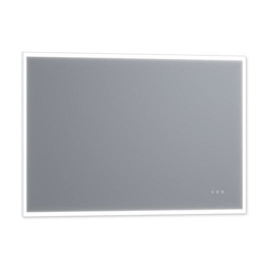 Arpella - Lucent 60 in. x 36 in. Wall Mounted LED Vanity Mirror with Color Changer, Memory Dimmer and Defogger - LEDCM6036