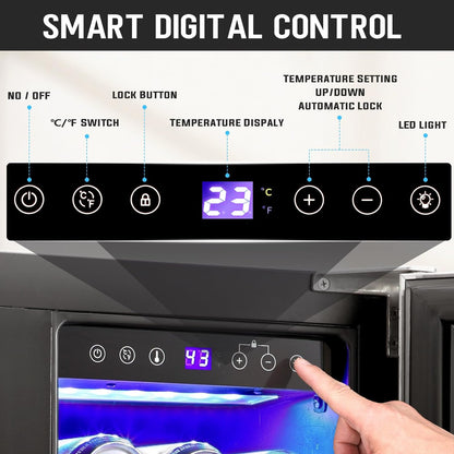 Antarctic Star 24 Inch Wine and Beverage Refrigerator - W51115