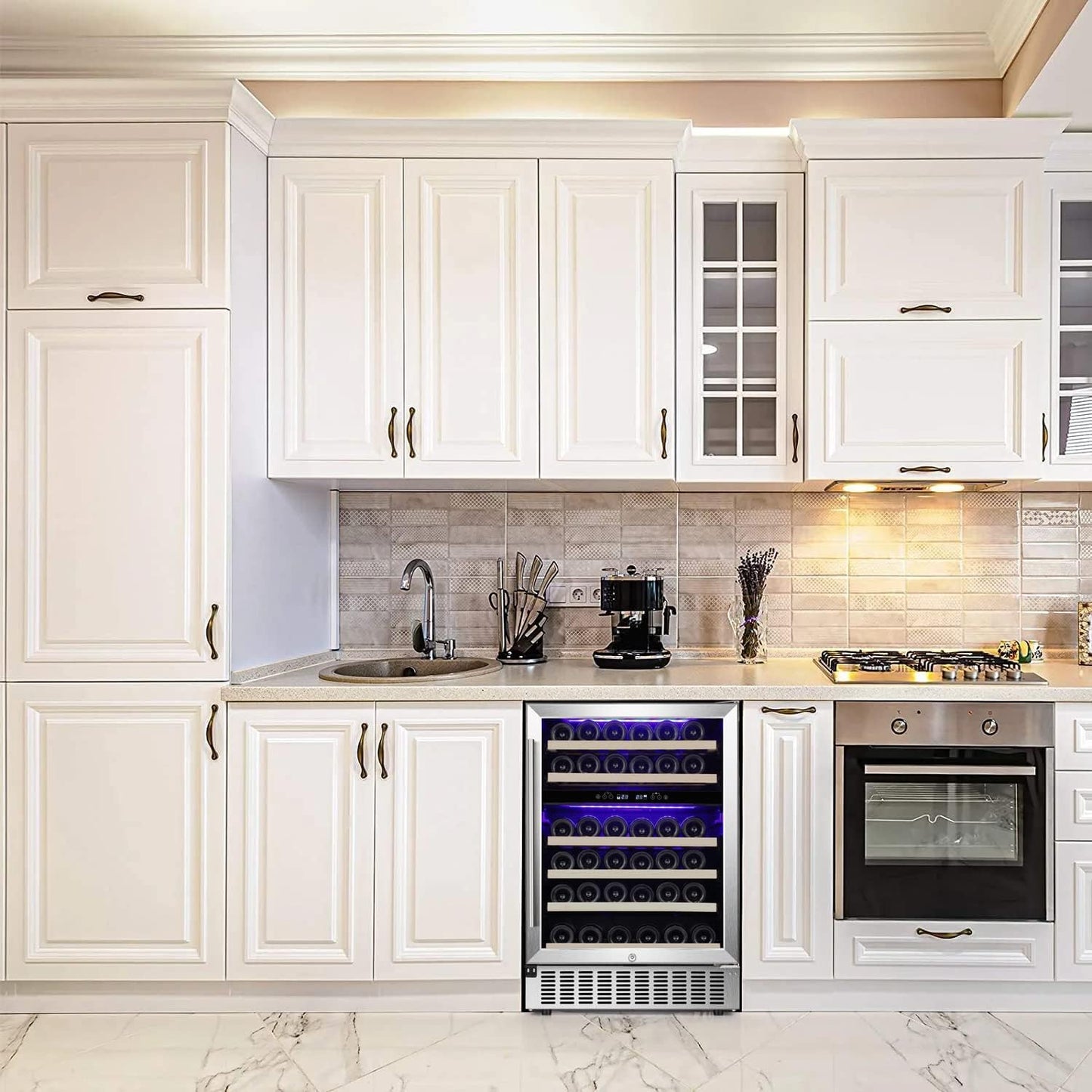 Antarctic Star 24" Wine Cooler Beverage Refrigerator - W51145B