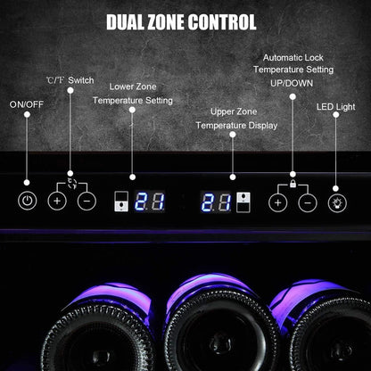 Antarctic Star 24" Wine Cooler Beverage Refrigerator - W51145B