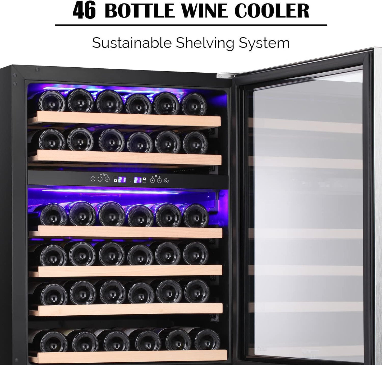 Antarctic Star 24" Wine Cooler Beverage Refrigerator - W51145B