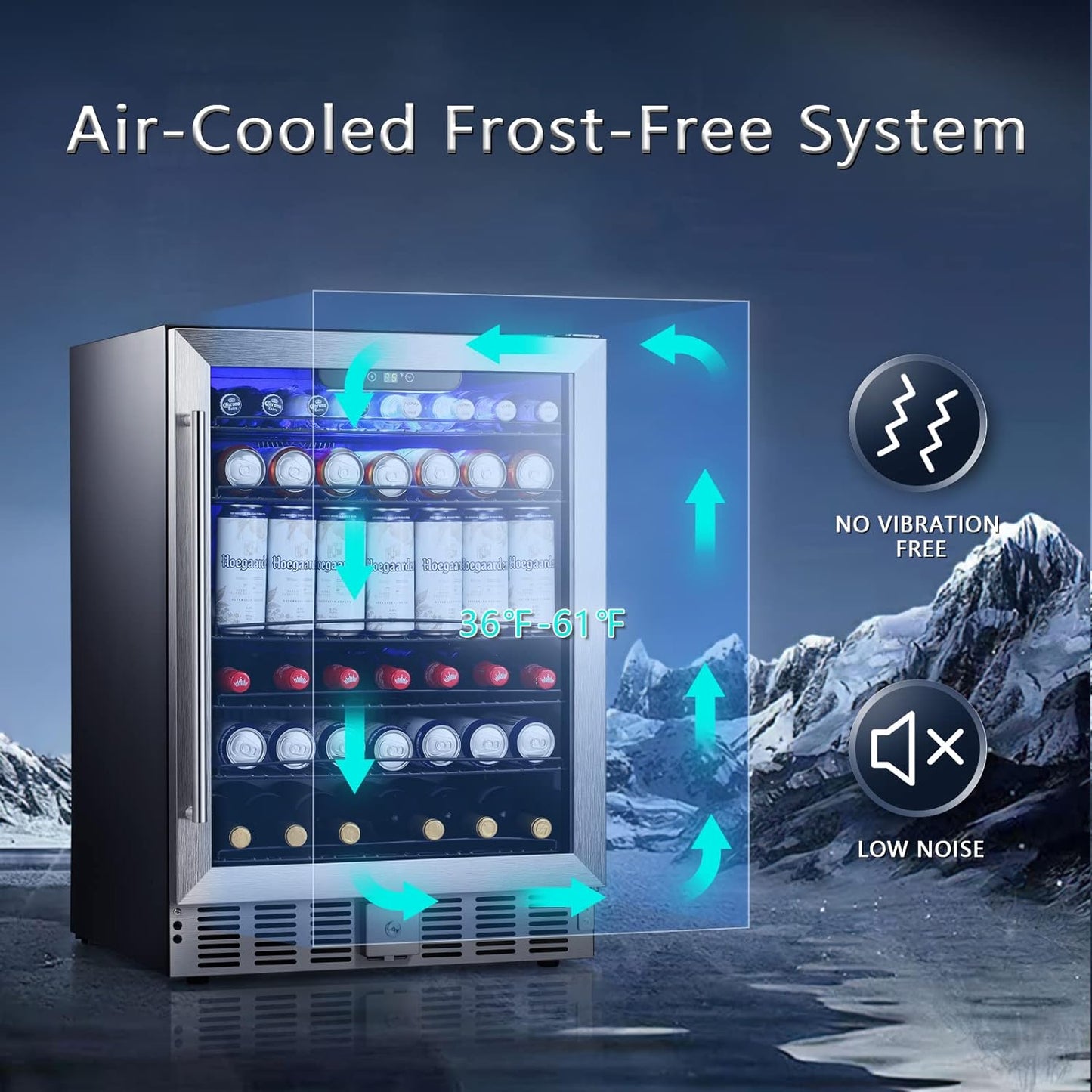 Antarctic Star 5.1 Cu.Ft Beverage Refrigerator - W58145B