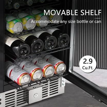 Antarctic Star 2.9 Cu.Ft Beverage Refrigerator - W5885B