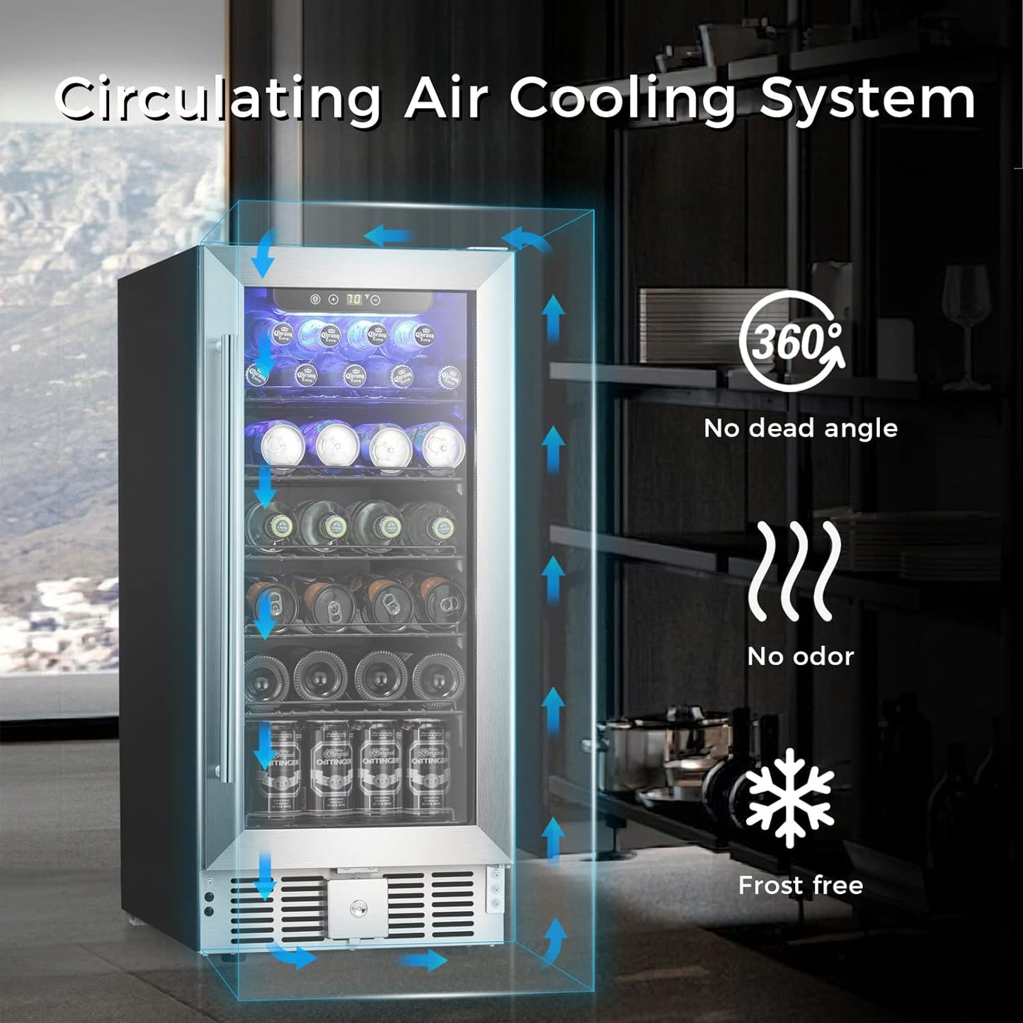 Antarctic Star 2.9 Cu.Ft Beverage Refrigerator - W5885B