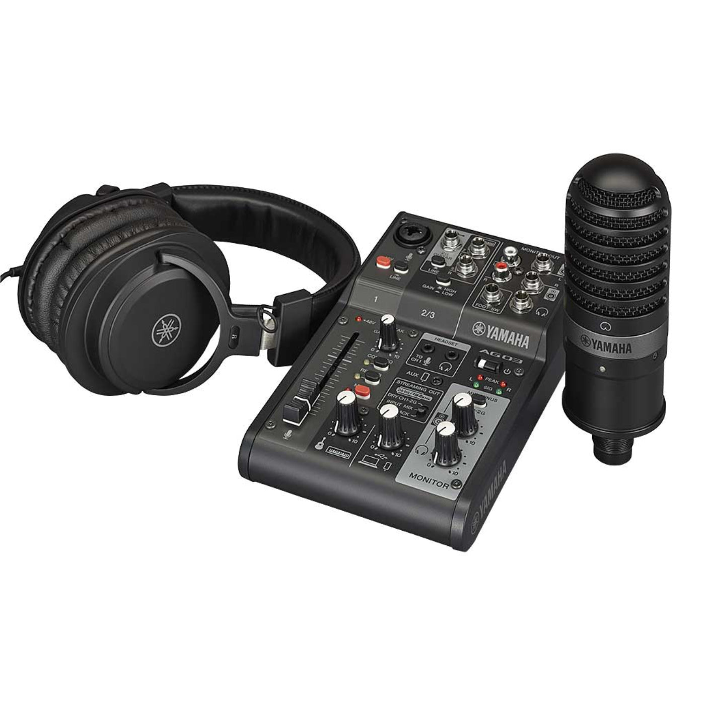 Yamaha AG03MK2 LSPK USB Loopback Live Streaming Kit - AG03MK2BLSPK