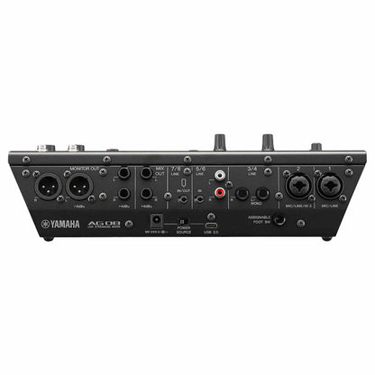Yamaha AG08 Live Streaming Mixer and USB Audio Interface - AG08B