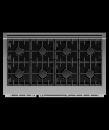 FISHER & PAYKEL RDV3488N Dual Fuel Range, 48", 8 Burners, Self-cleaning - RDV3488N-KT
