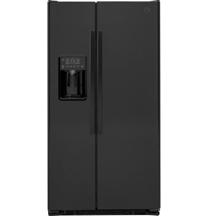 GE APPLIANCES GZS22DGJBB GE® 21.9 Cu. Ft. Counter-Depth Side-By-Side Refrigerator - GZS22DGJBB-KT
