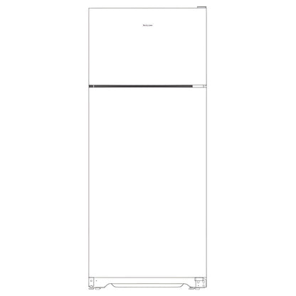 HOTPOINT 17.5 Cu. Ft. Recessed Handle Top-Freezer Refrigerator -HPS18BTNRWW-KT