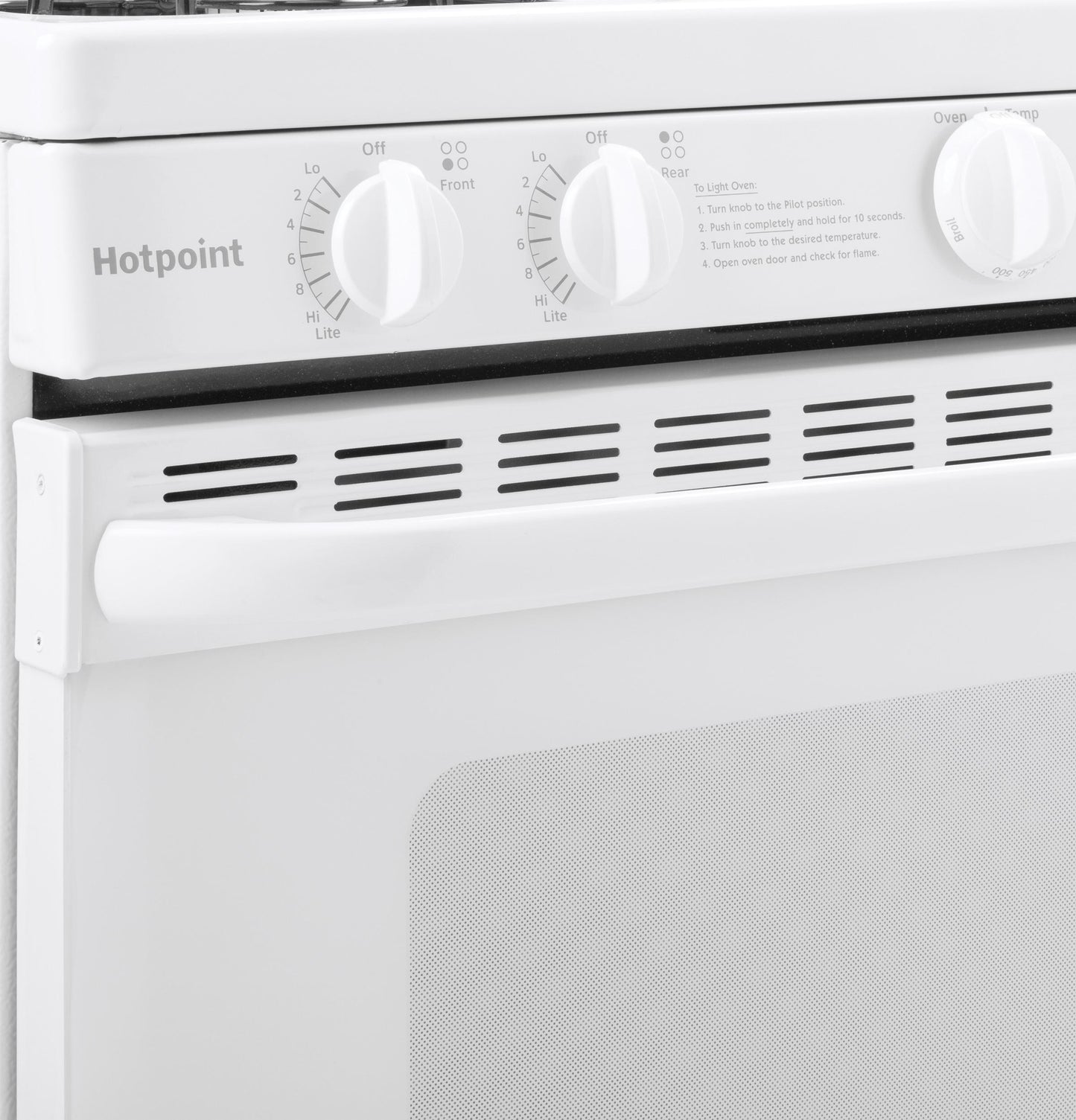 HOTPOINT 30" Free-Standing Gas Range with Cordless Battery Ignition - RGBS200DMWW-KT