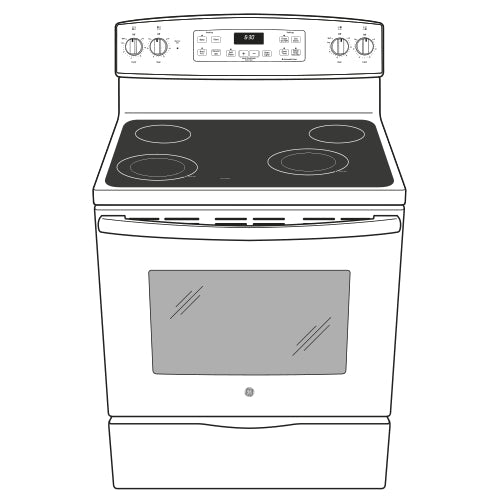 GE APPLIANCES JB645DKBB GE(R) 30" Free-Standing Electric Range - JB645DKBB-KT
