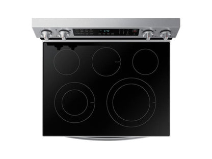 SAMSUNG 6.3 cu. ft. Smart Freestanding Electric Range with No-Preheat Air Fry & Convection in Stainless Steel - NE63A6511SS-KT