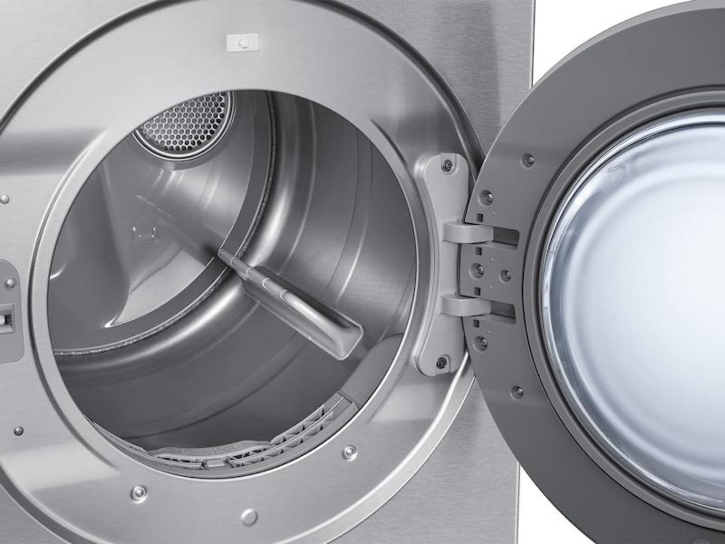 SAMSUNG Bespoke 7.6 cu. ft. Ultra Capacity Electric Dryer with Super Speed Dry and AI Smart Dial in Silver Steel - DVE53BB8700TA3-KT