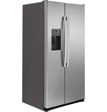 GE APPLIANCES GZS22DSJSS GE® 21.9 Cu. Ft. Counter-Depth Side-By-Side Refrigerator - GZS22DSJSS-KT