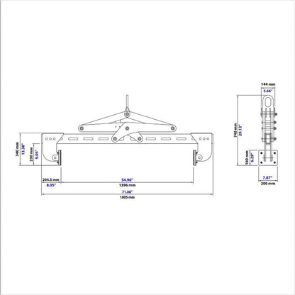 Aardwolf Horizontal Stone Lifting Clamp - 1370 - AHLC1370