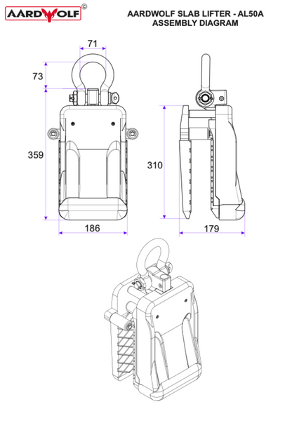 Aardwolf Lifter 50 Automatic with Rollers - AL50A-R
