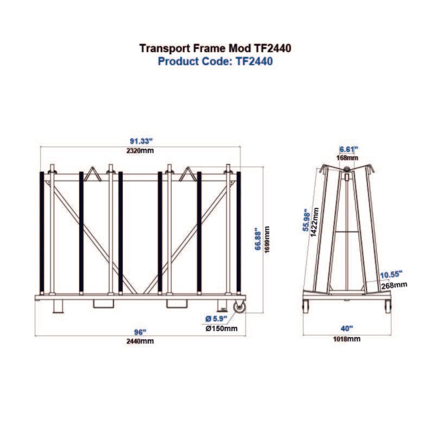 Aardwolf Transport Frame Mod  - TF2440PC