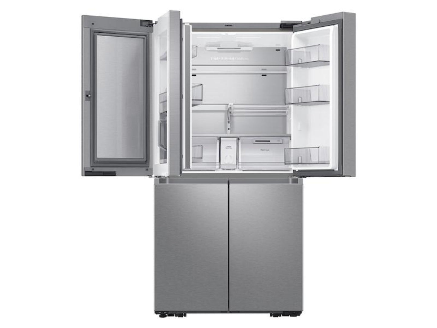 Samsung - RF29A9671SR - 29 cu. ft. Smart 4-Door Flex™ refrigerator with Beverage Center and a Dual Ice Maker with Ice Bites in Stainless Steel - RF29A9671SR-KT