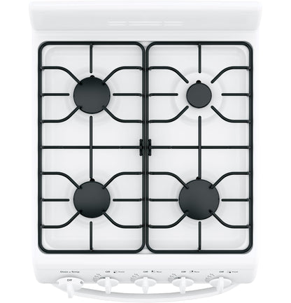 HOTPOINT 20" Front-Control Free-Standing Gas Range with Sealed Burners - RGAS200DMWW-KT