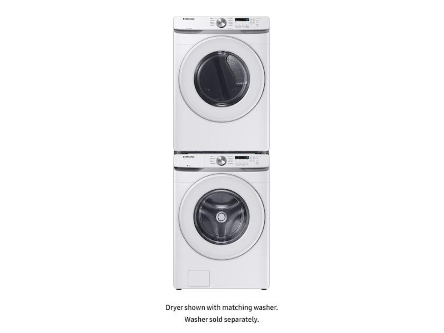 SAMSUNG DVE45T6000W 7.5 cu. ft. Electric Dryer with Sensor Dry in White - DVE45T6000W-KT
