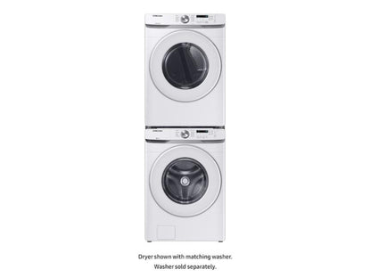 SAMSUNG DVE45T6000W 7.5 cu. ft. Electric Dryer with Sensor Dry in White - DVE45T6000W-KT