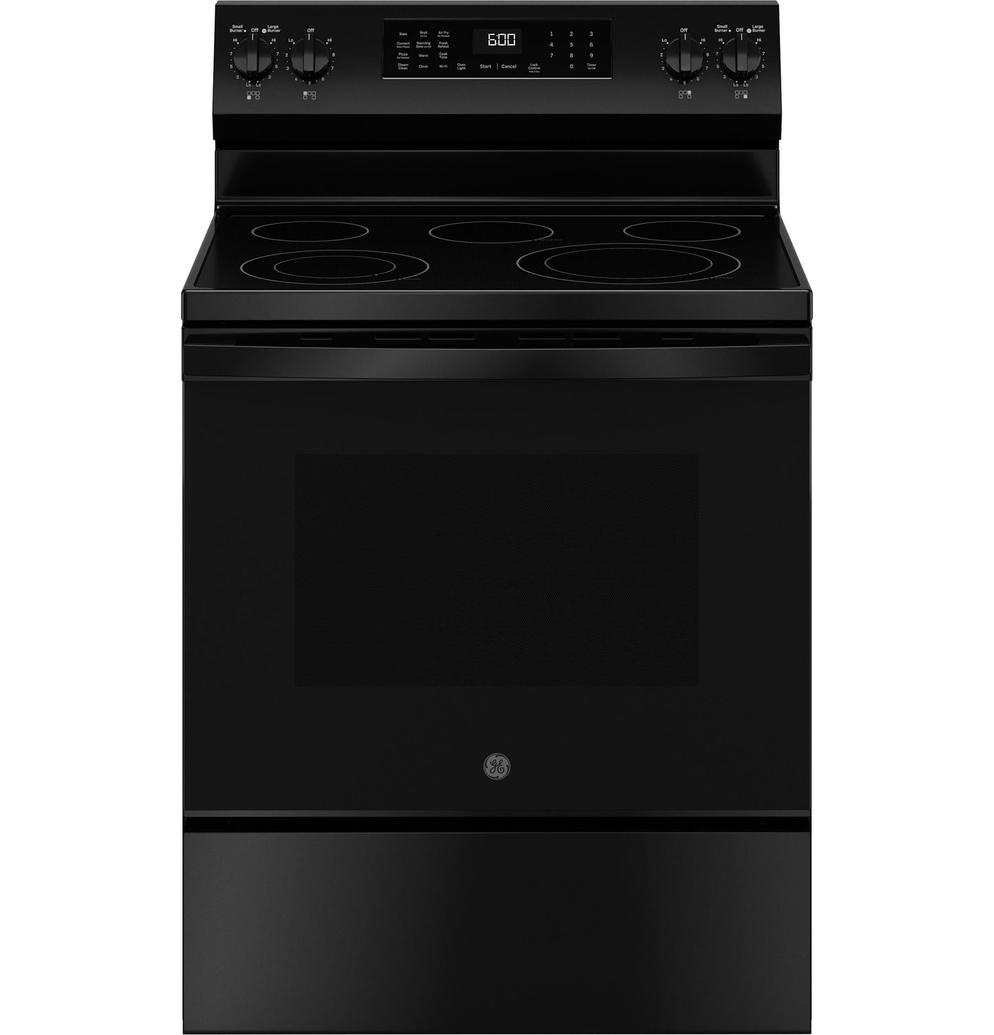 GE APPLIANCES GRF600AVBB GE(R) 30" Free-Standing Electric Convection Range with No Preheat Air Fry and EasyWash(TM) Oven Tray -GRF600AVBB-KT