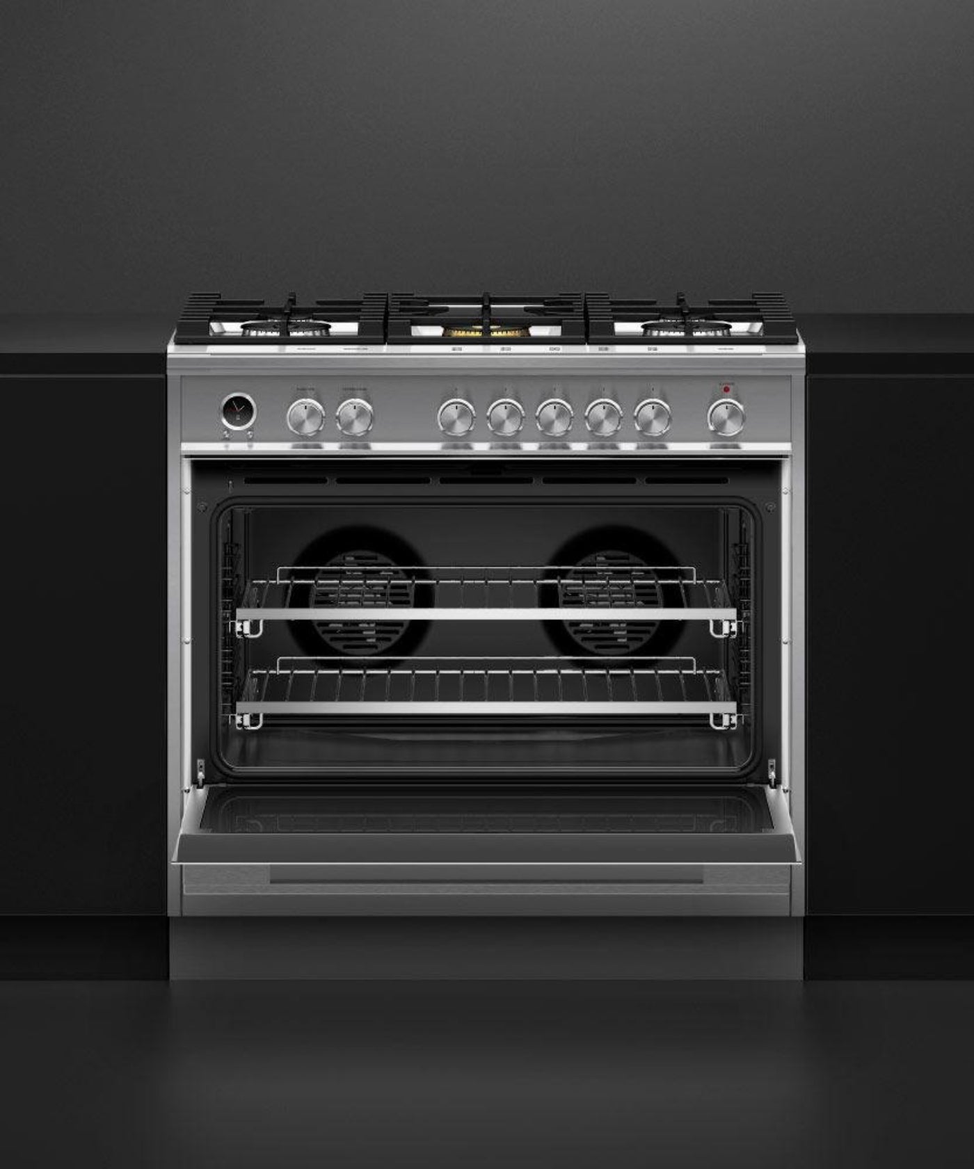 FISHER & PAYKEL OR36SDG6X1 Dual Fuel Range, 36", 5 Burners, Self-cleaning - OR36SDG6X1-KT