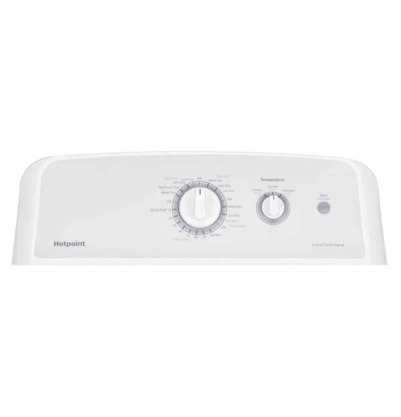 HOTPOINT 6.2 cu. ft. Capacity aluminized alloy Gas Dryer - HTX24GASKWS-KT