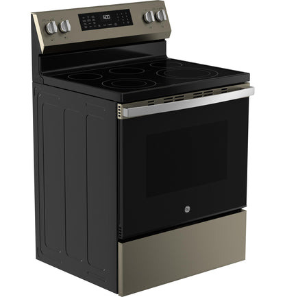 GE APPLIANCES GRF600AVES GE(R) 30" Free-Standing Electric Convection Range with No Preheat Air Fry and EasyWash(TM) Oven Tray - GRF600AVES-KT