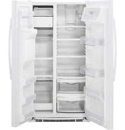 GE APPLIANCES GZS22DGJWW GE® 21.9 Cu. Ft. Counter-Depth Side-By-Side Refrigerator - GZS22DGJWW-KT