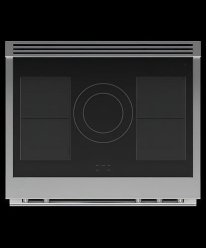 FISHER & PAYKEL RIV3365 Induction Range, 36", 5 Zones with SmartZone, Self-cleaning - RIV3365-KT