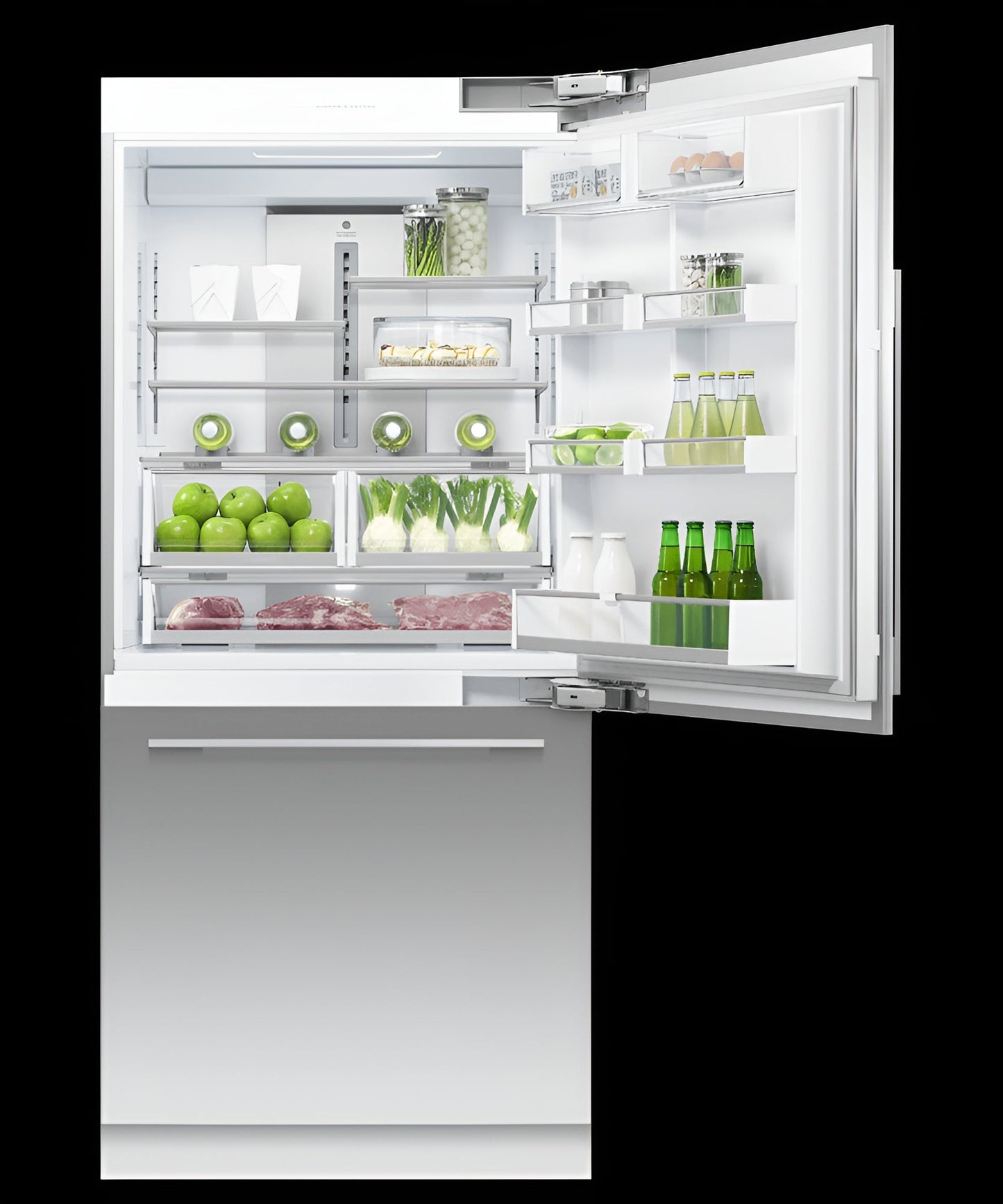 FISHER & PAYKEL RS36W80RU1N Integrated Refrigerator Freezer, 36", Ice & Water - RS36W80RU1N-KT