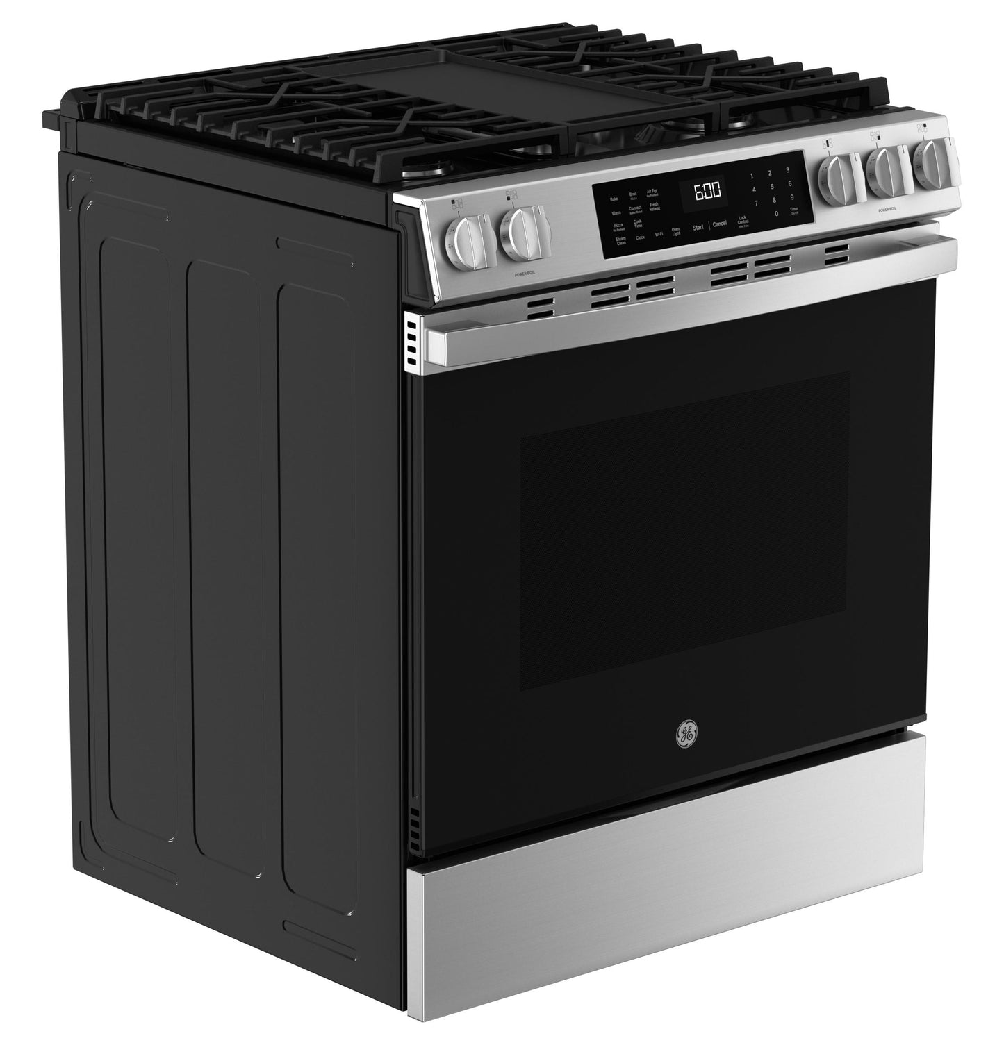 GE APPLIANCES GGS600AVFS GE(R) 30" Slide-In Front-Control Convection Gas Range with No Preheat Air Fry and EasyWash(TM) Oven Tray - GGS600AVFS-KT
