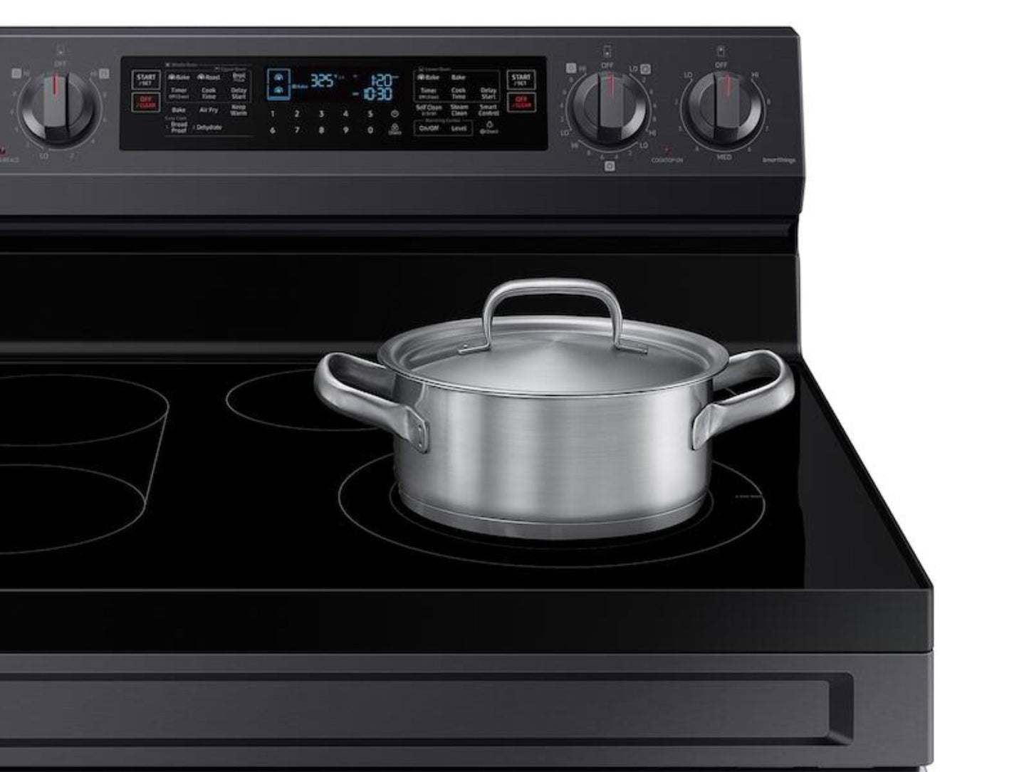 SAMSUNG 6.3 cu. ft. Smart Freestanding Electric Range with Flex Duo™ - NE63A6751SG-KT