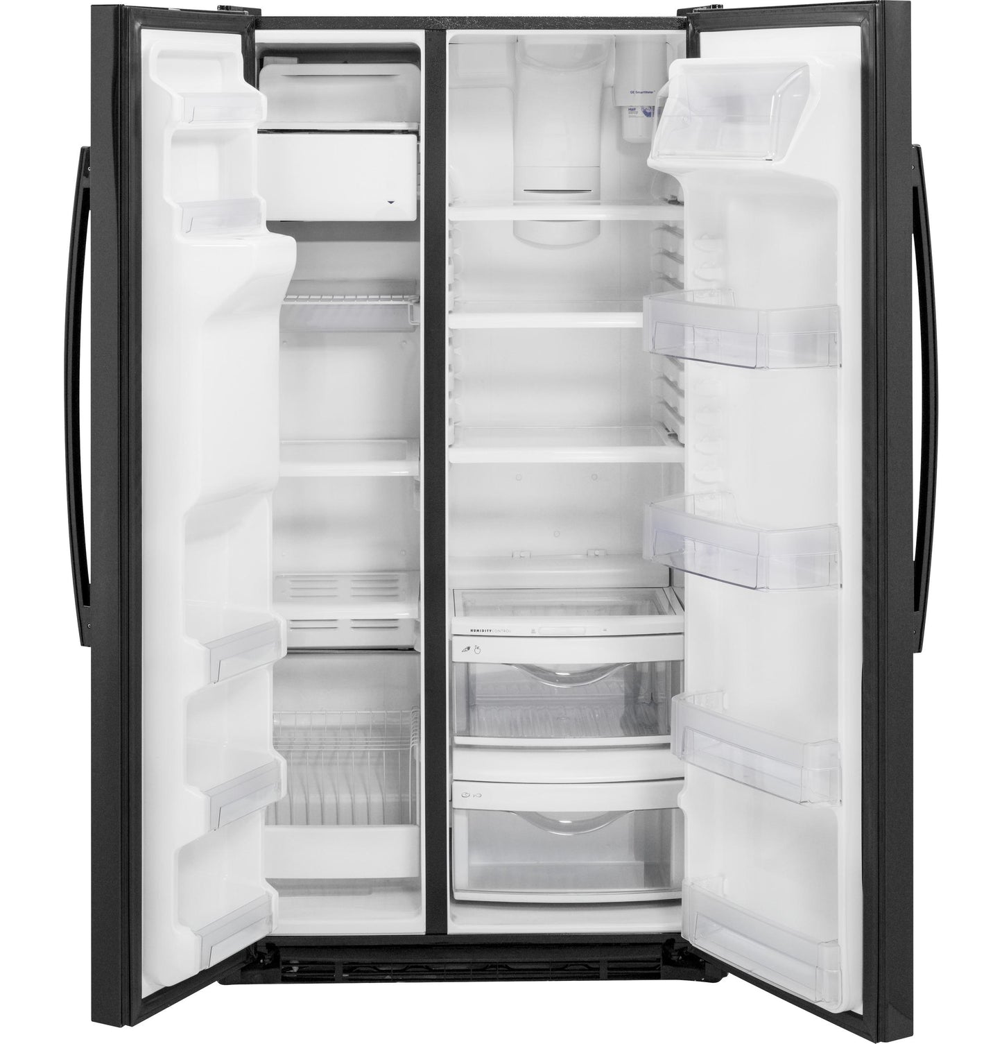 GE APPLIANCES GZS22DGJBB GE® 21.9 Cu. Ft. Counter-Depth Side-By-Side Refrigerator - GZS22DGJBB-KT