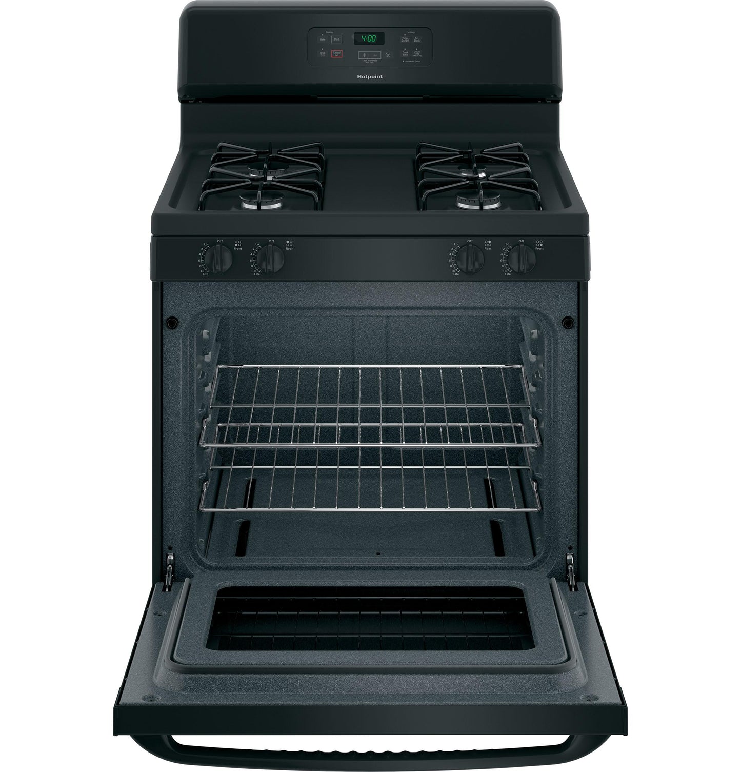 HOTPOINT  30" Free-Standing Standard Clean Gas Range - RGBS400DMBB-KT