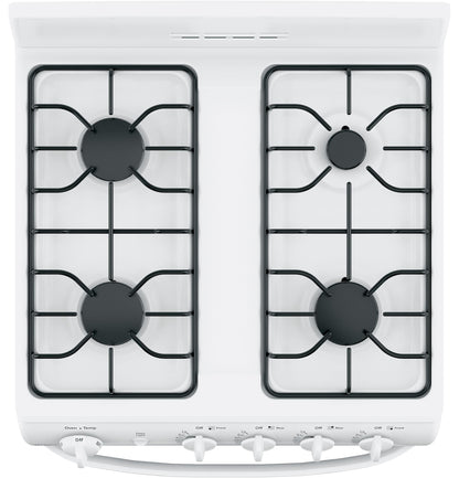 HOTPOINT 24" Front-Control Free-Standing Gas Range with Large Window - RGAS300DMWW-KT