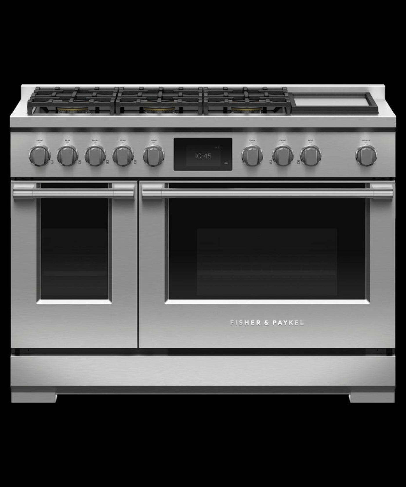 FISHER & PAYKEL RDV3486GDL Dual Fuel Range, 48", 6 Burners with Griddle - RDV3486GDL-KT